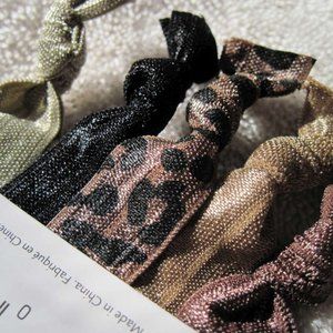 5 Goody Shiny Knotted Ribbon Elastic Hair Bands